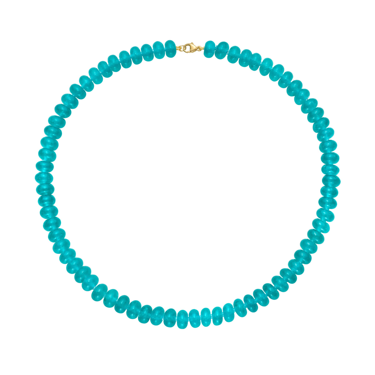 Blue Agate Bead Necklace