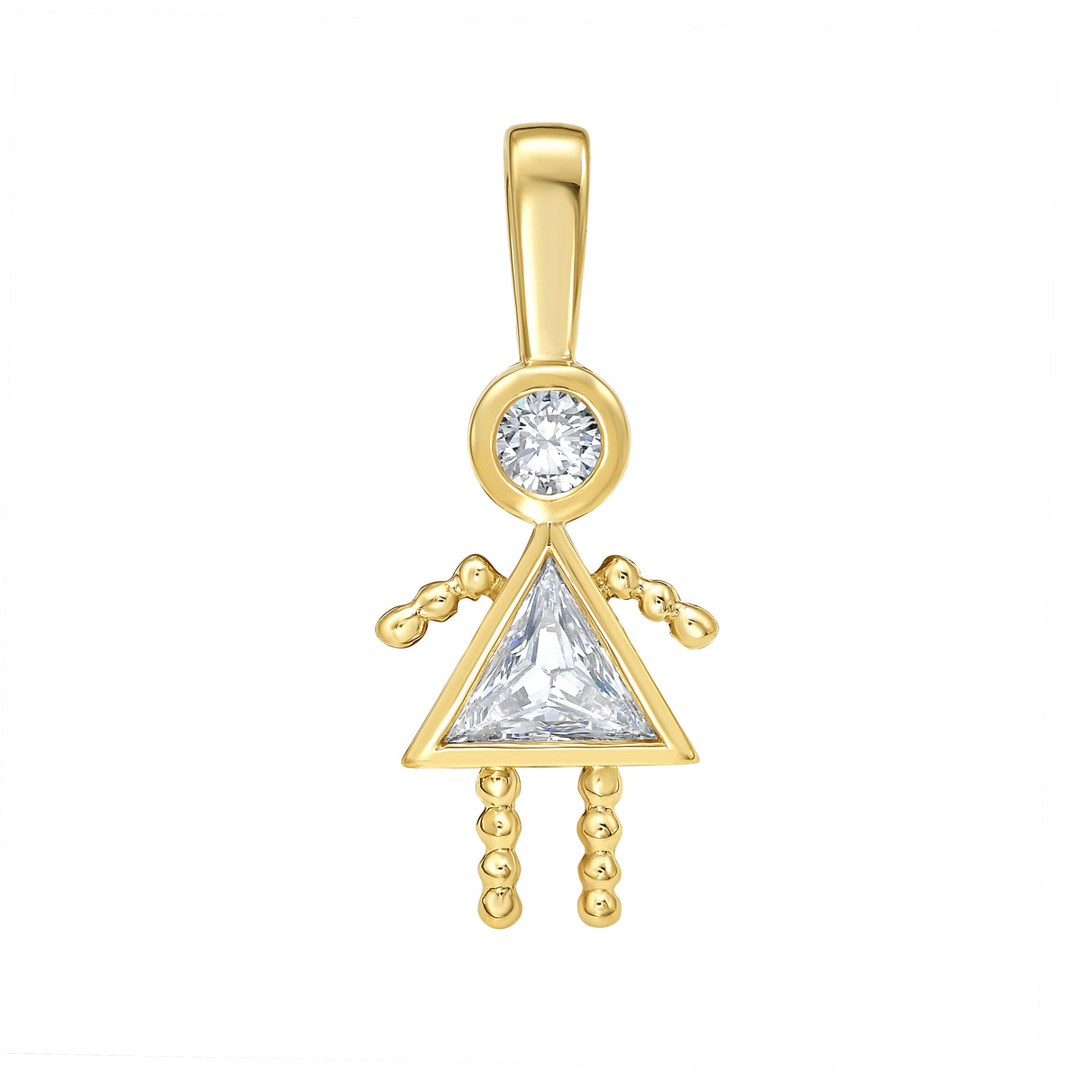 Girl Diamond Charm