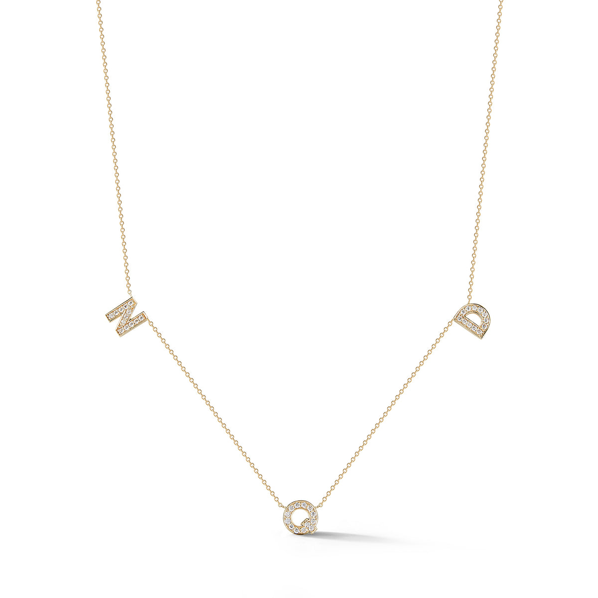 "Custom" Diamond Multi Initial Necklace – "Jennie"