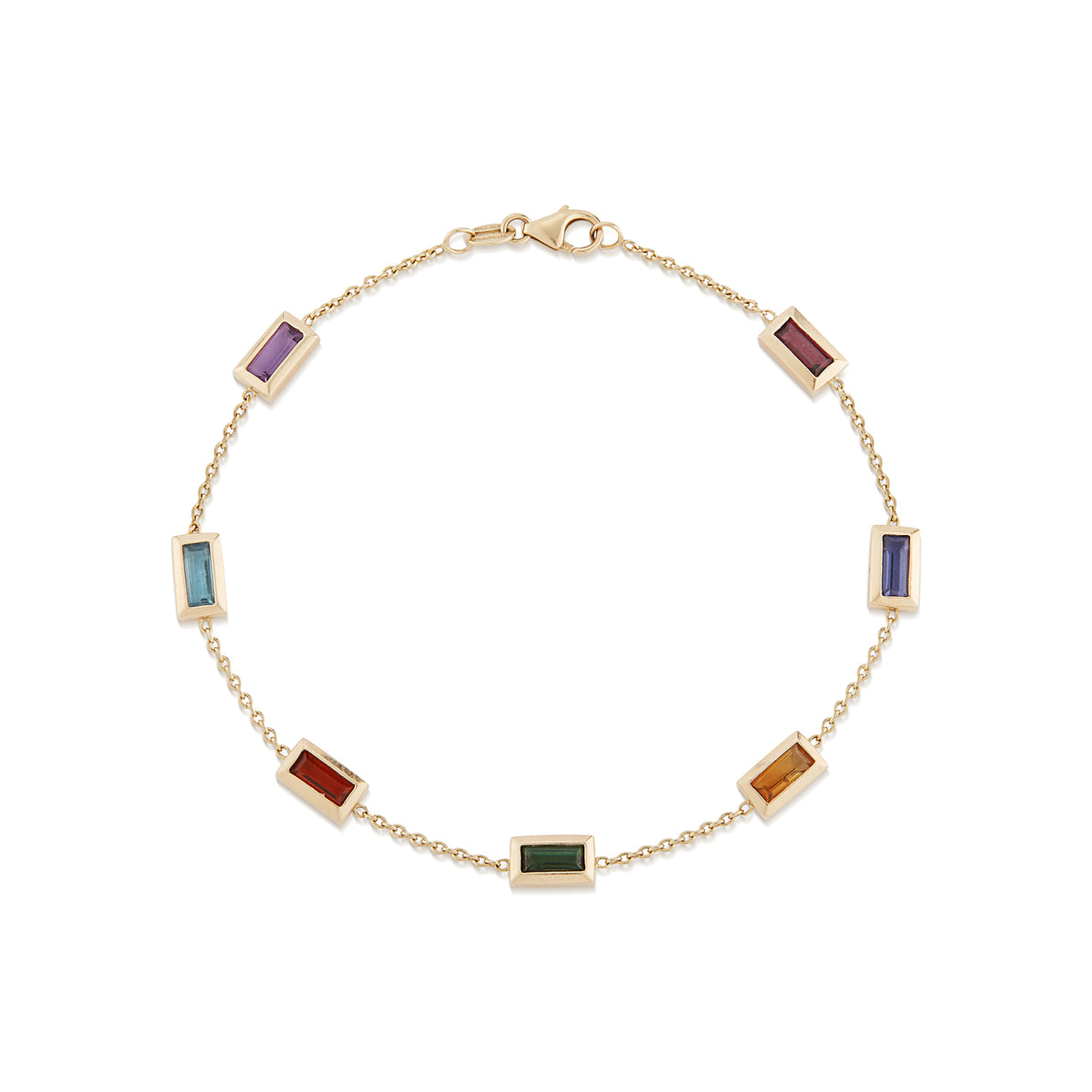 Rainbow Baguette Bracelet