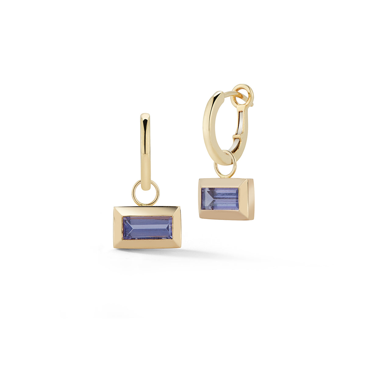 Large Baguette Charm – Amethyst
