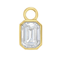 Emerald Cut Diamond Ear Charm