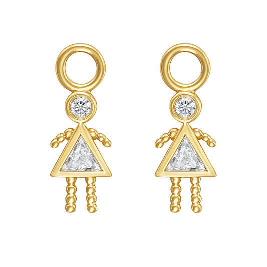 Girl Diamond Ear Charm