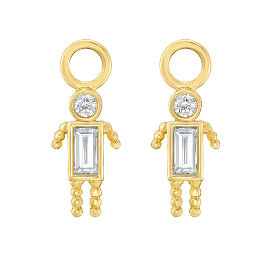 Boy Diamond Ear Charm