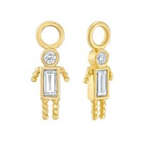 Boy Diamond Ear Charm