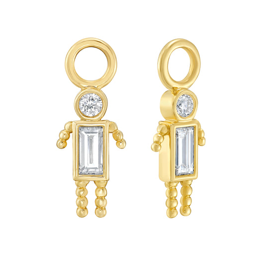 Boy Diamond Ear Charm