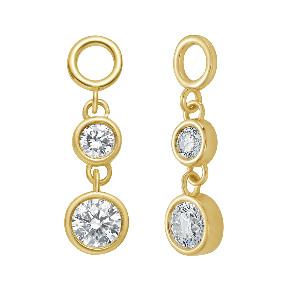Two Stone Diamond Ear Charm