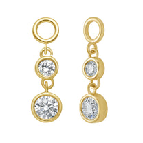 Two Stone Diamond Ear Charm