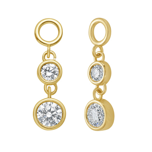 Two Stone Diamond Ear Charm