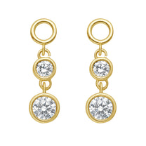Two Stone Diamond Ear Charm
