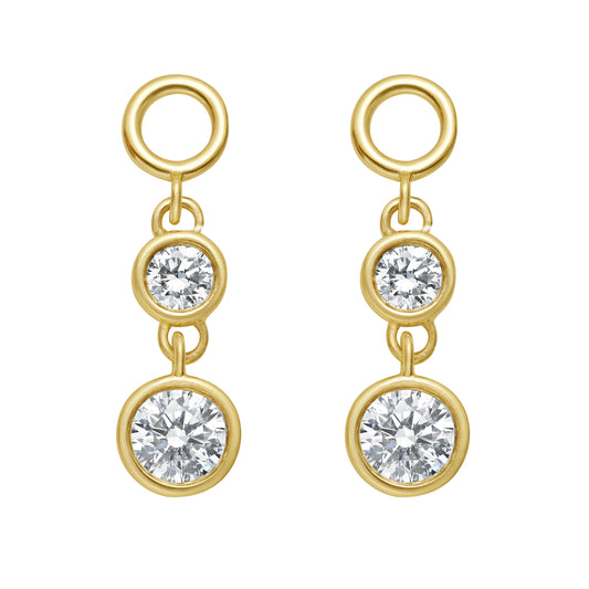 Two Stone Diamond Ear Charm