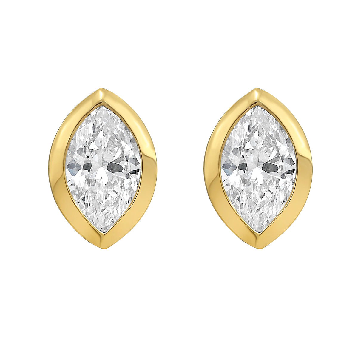 Marquise Diamond Studs