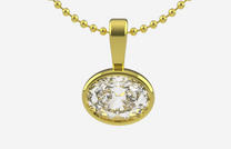 Oval Diamond Pendant – 2 Carat