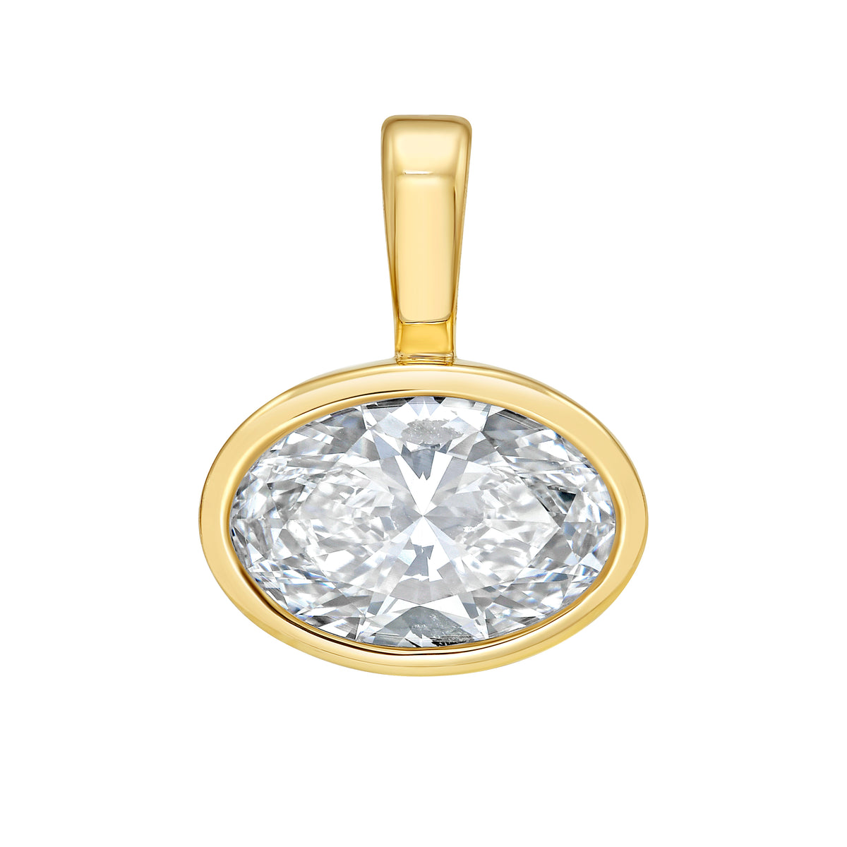 Oval Diamond Pendant – 2 Carat