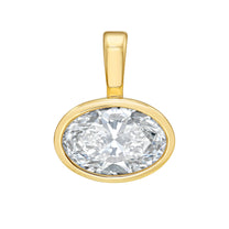 Oval Diamond Pendant – 2 Carat