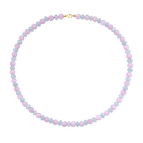 Aqua & Kunzite Bead Necklace