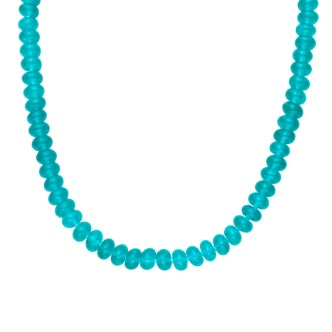 Blue Agate Bead Necklace