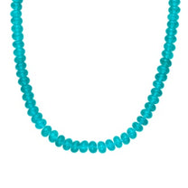Blue Agate Bead Necklace