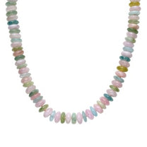Multi Aqua Bead Necklace