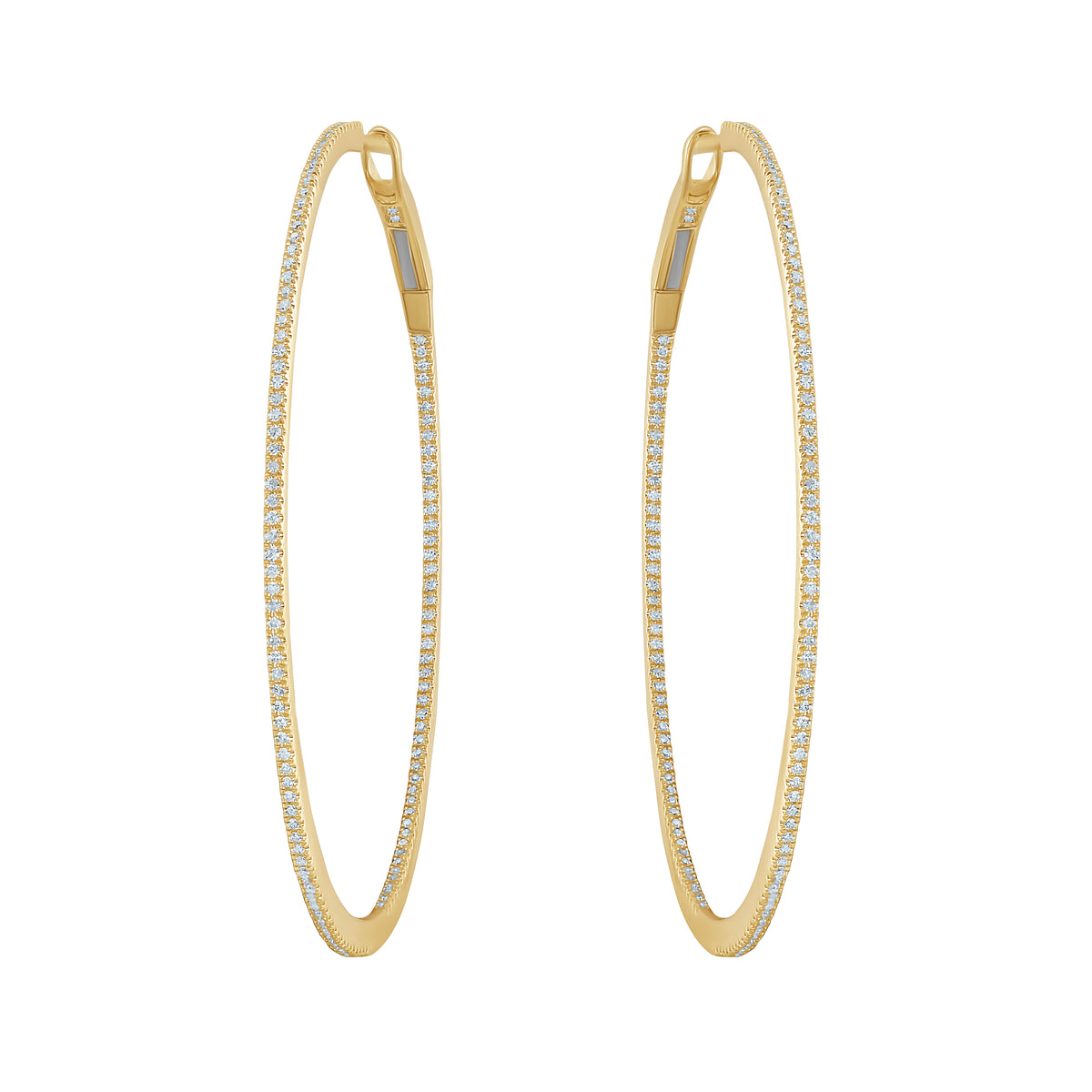 Large Diamond Hoops