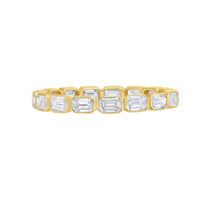 Emerald Cut Diamond Eternity Ring