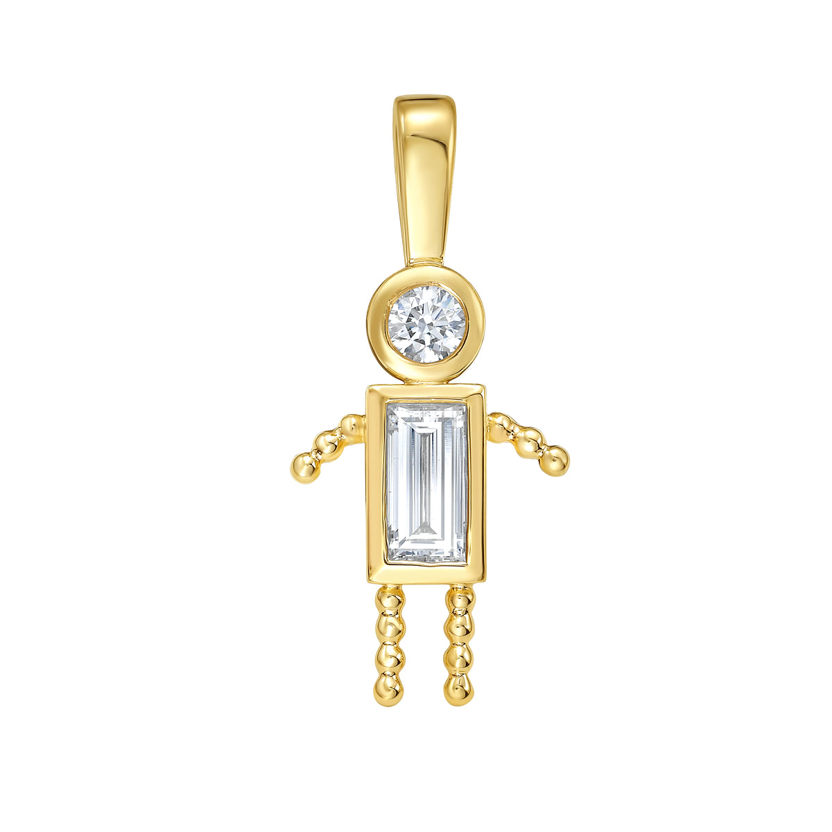 Boy Diamond Charm