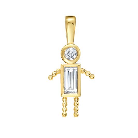 Boy Diamond Charm