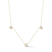 "Custom" Diamond Multi Initial Necklace – "Jennie"