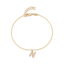 Diamond Initial Bracelet
