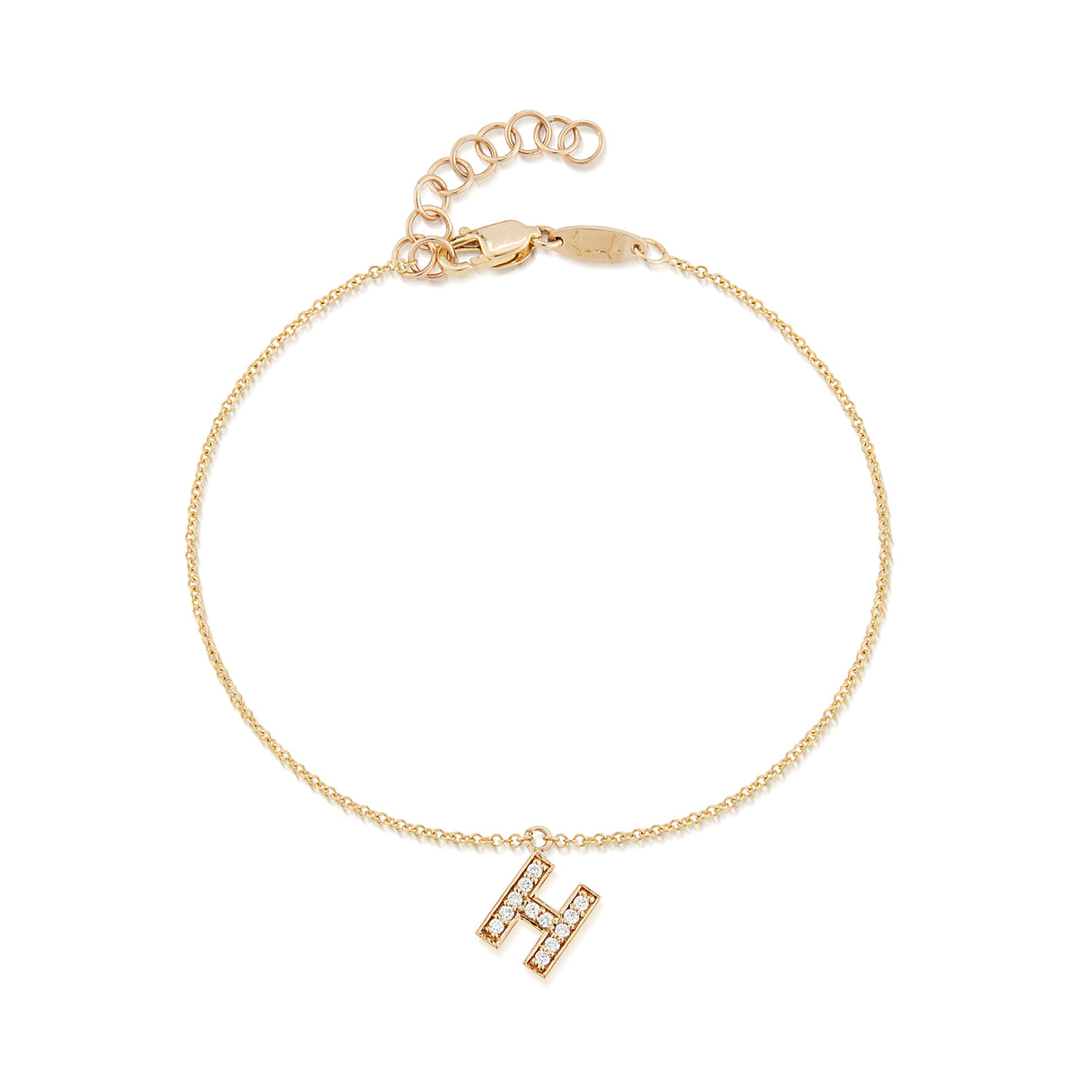 Diamond Initial Bracelet