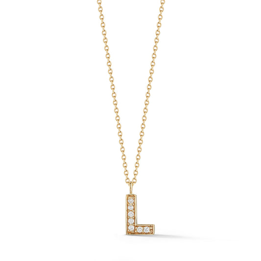 Diamond Initial Necklace