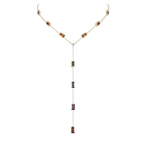Rainbow Baguette Lariat