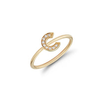 Diamond Initial Ring