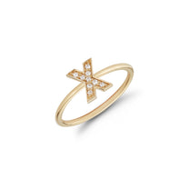 Diamond Initial Ring