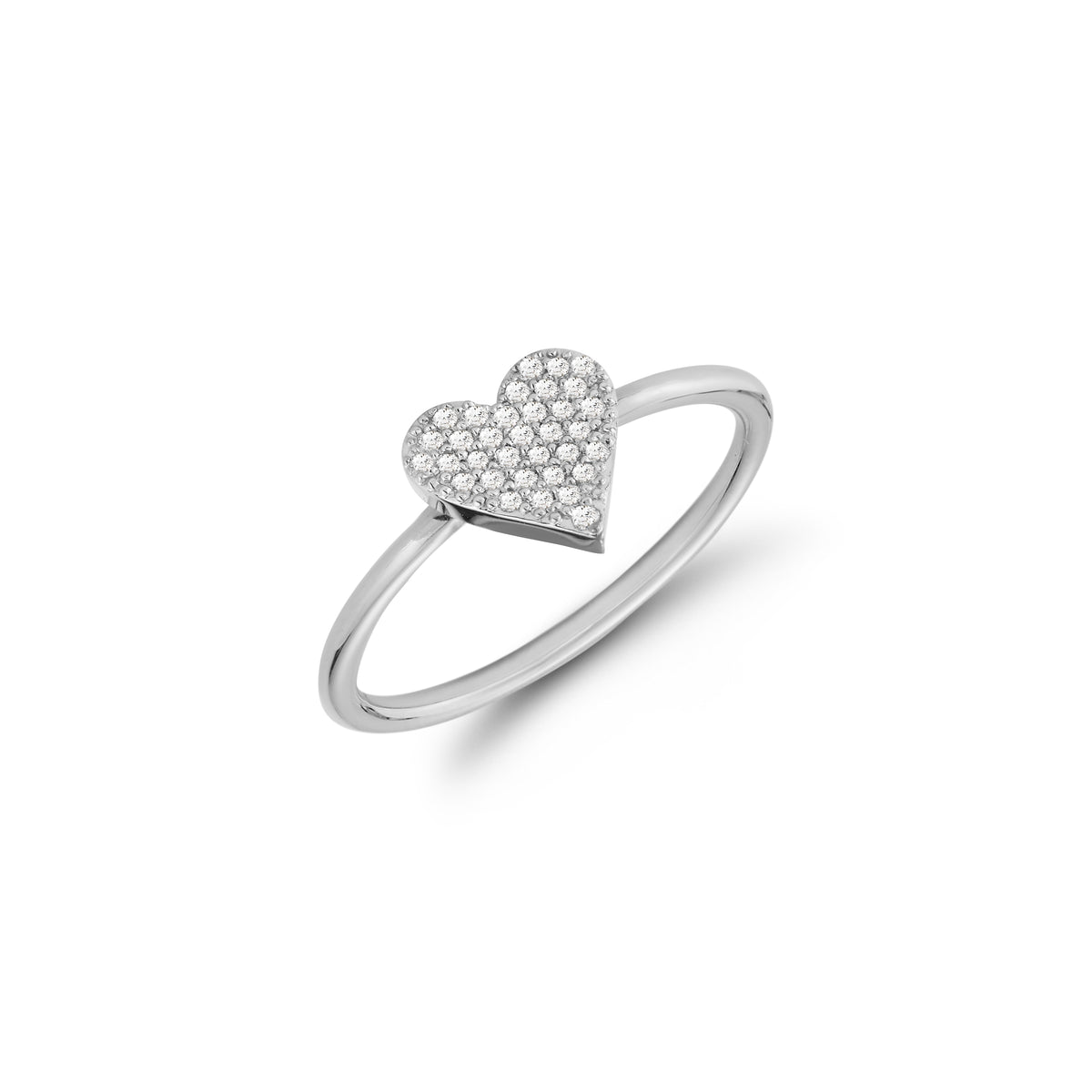 Mini Diamond Heart Ring