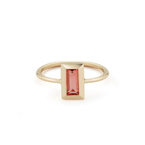 Large Baguette Ring – Pink Tourmaline