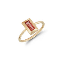 Large Baguette Ring – Pink Tourmaline