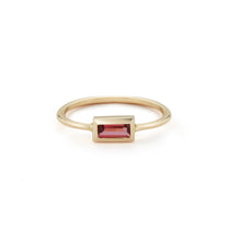 Small Baguette Ring – Pink Tourmaline