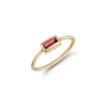 Small Baguette Ring – Pink Tourmaline