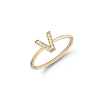 Diamond Initial Ring
