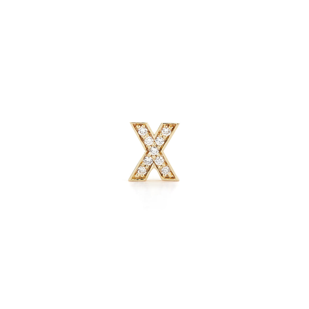 Diamond Initial Stud