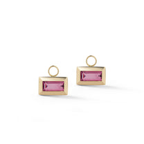 Large Baguette Charm – Pink Tourmaline