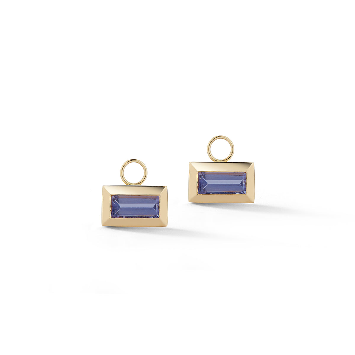 Large Baguette Charm – Amethyst