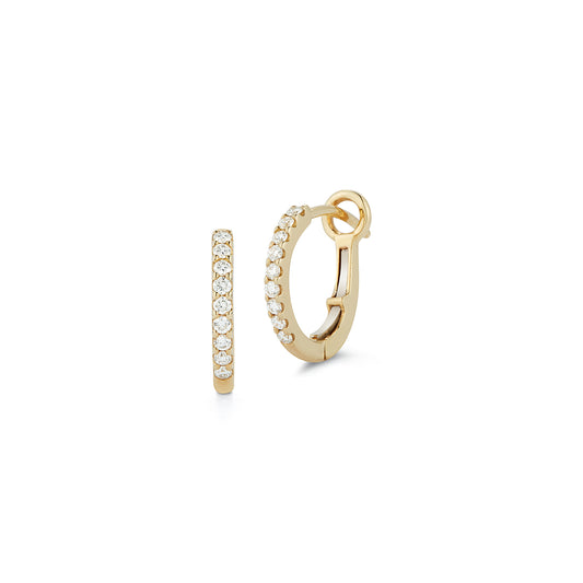 Diamond Gold Huggies