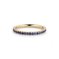 Blue Sapphire "Forever" Ring