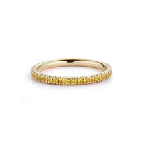 Yellow Sapphire "Forever" Ring