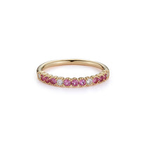 Pink Sapphire and Diamond Ring