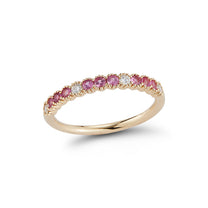 Pink Sapphire and Diamond Ring