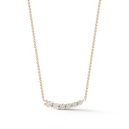 Diamond Curve Necklace – Horizontal