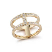 Diamond Double Bar Ring